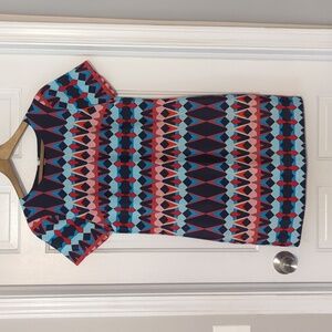 Geometric Print Shift Dress